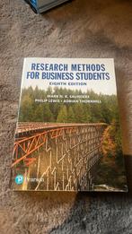 Research methods for business students, Boeken, Ophalen of Verzenden, Zo goed als nieuw, Overige niveaus, Engels