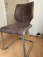 4 bruin leren Bree’s New World eetkamerstoelen, Huis en Inrichting, Stoelen, Ophalen, Gebruikt, Bruin, Leer