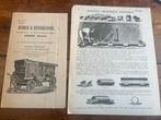 Oude folders techniek Groningen Boeke Huidekoper 1877, Antiek en Kunst, Verzenden