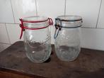 vintage weckpotten reliëf Frans brocante Le Pratique 1 liter, Ophalen