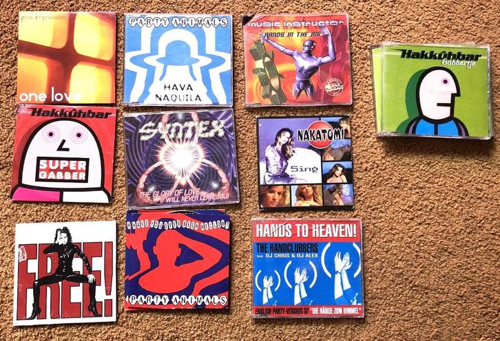 Meerdere happy hardcore CD-singles, Cd's en Dvd's, Cd Singles, Zo goed als nieuw, Dance, 6 singles of meer, Ophalen of Verzenden