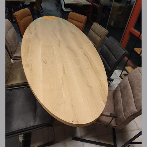 Eettafelblad ovaal | Naturel | Eiken | 280x120cm, Huis en Inrichting, Tafels | Eettafels, Nieuw, 100 tot 150 cm, 200 cm of meer