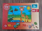 Magnetische dieren puzzel compleet, Kinderen en Baby's, Speelgoed | Kinderpuzzels, Meer dan 50 stukjes, Ophalen of Verzenden, Zo goed als nieuw