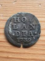 Zilveren bezem stuiver Holland 1739, Vóór koninkrijk, Zilver, Ophalen of Verzenden, Losse munt
