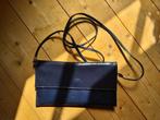 Vintage Ferch clutch handtas donker blauw, Ophalen of Verzenden, Gebruikt, Blauw, Handtas