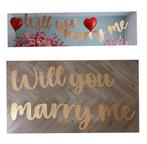 Gouden Glitter 'Will You Marry Me' Slinger - Aanzoek, Ophalen of Verzenden