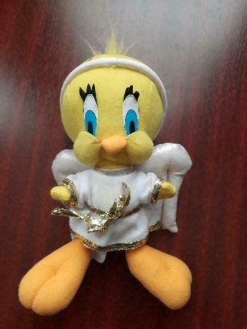 Loony Tunes Tweety Engel Angel Knuffel 1998 Hoogte 24 cm. beschikbaar voor biedingen