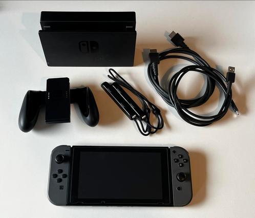 Nintendo Switch grijs complete set, Spelcomputers en Games, Spelcomputers | Nintendo Switch, Zo goed als nieuw, Switch Original