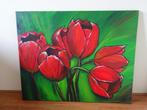 Tulpenschilderij., Ophalen
