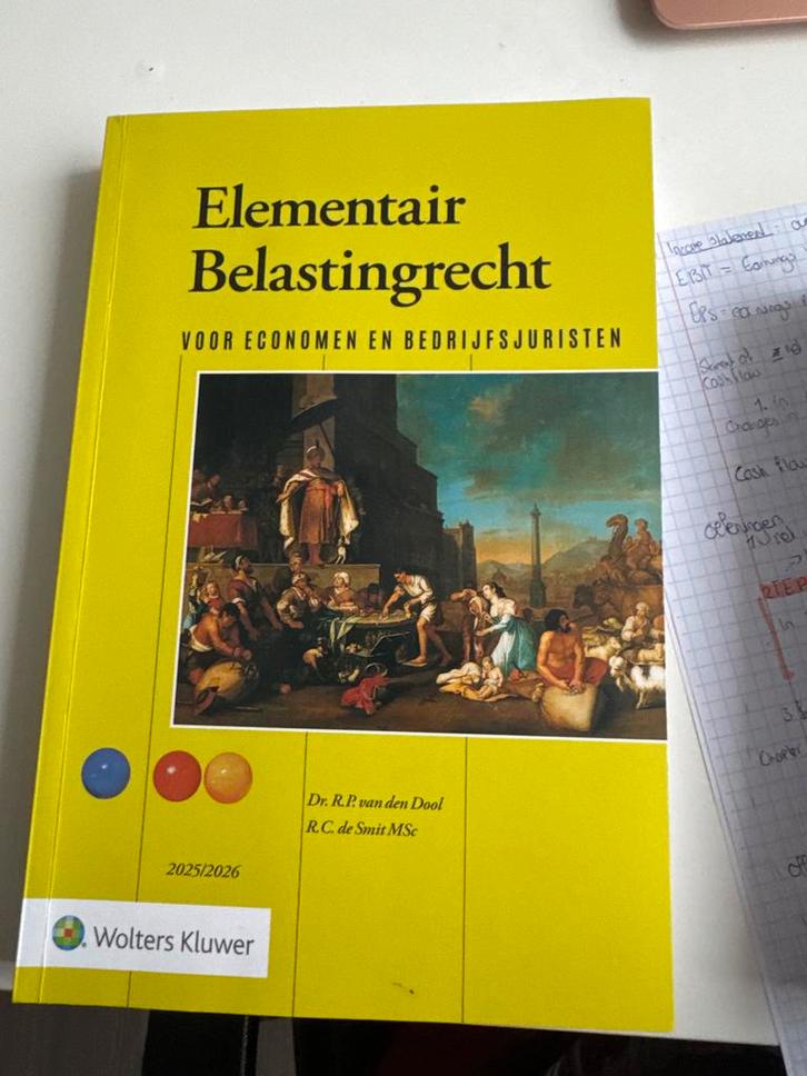 Elementair Belastingrecht voor Economen, Boeken, Studieboeken en Cursussen, Zo goed als nieuw, HBO, Beta, Ophalen of Verzenden