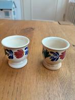 2 zeer oude eierdopjes Boerenbont, Ophalen of Verzenden