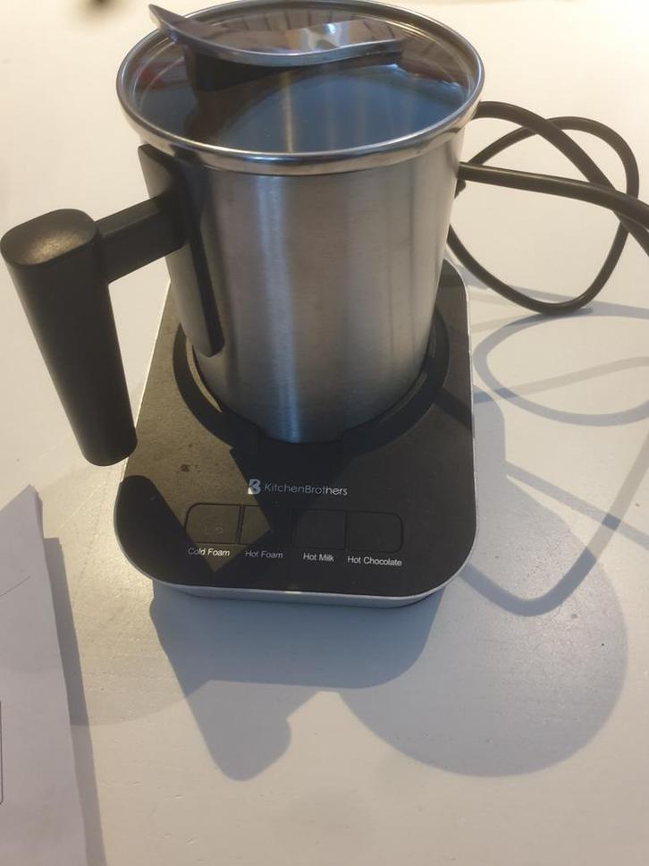 Kitchen Brothers Melkopschuimer - Perfecte Schuim, Witgoed en Apparatuur, Melkopschuimers, Zo goed als nieuw, Elektrische melkopschuimer