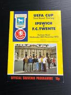 Programma Uefa-Cup Ipswich Town - Fc Twente 1973-1974, Verzamelen, Sportartikelen en Voetbal, Ophalen of Verzenden, Zo goed als nieuw