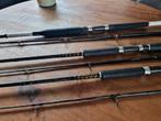 3 x boothengel Shimano / Ron Thompson zeevissen bootvissen, Watersport en Boten, Ophalen, Gebruikt, Werphengel