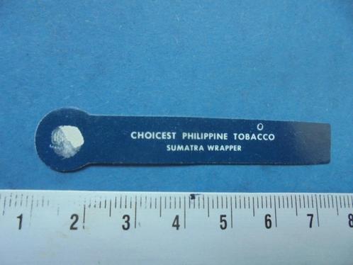 Sigarenband Philippine Tobacco Sumatra Wrapper, Verzamelen, Rookartikelen, Aanstekers en Luciferdoosjes, Zo goed als nieuw, Sigarenbandjes