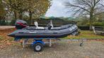 Mooie Brig Rubberboot met stuurconsole en 40 pk 4 takt motor, Zo goed als nieuw, Benzine, Minder dan 70 pk, Overige materialen