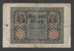 100 Mark Reichsbanknote 11 november 1920, Postzegels en Munten, Los biljet, Duitsland, Verzenden