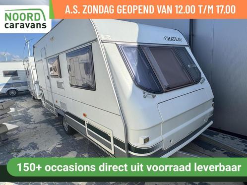 Chateau Calista 430 STAPELBED + VOORTENT + WC + INRUILPLEIN, Caravans en Kamperen, Caravans, Bedrijf, 750 - 1000 kg, Chateau, 6 tot 7 meter
