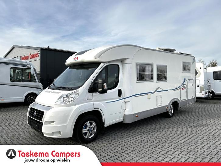 Adria Coral 660SL Enkele-bedden/XL-garage/2x Airco/Euro-4!, Caravans en Kamperen, Campers, Bedrijf, tot en met 3, Half-integraal
