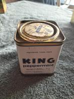 vintage king pepermunt blik, Verzamelen, Blikken, Gebruikt, Ophalen of Verzenden