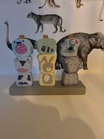 Torentjes met houten blokken, Ophalen of Verzenden, Zo goed als nieuw