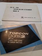 Instructieboek Topcon RE 2, Ophalen of Verzenden, Compact, Overige Merken