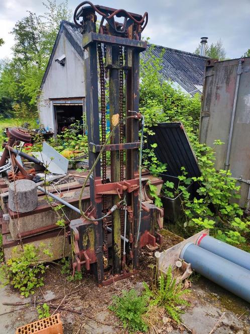 Zware hefmast voor achter een tractor., Doe-het-zelf en Verbouw, Metalen, Gebruikt, IJzer, Ophalen