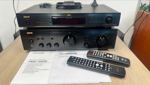 Denon PMA-700AE + TU1800 Stereo versterker + Tuner / ZGAN, Audio, Tv en Foto, Stereo-sets, Zo goed als nieuw, Tuner of Radio, Denon