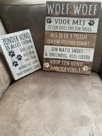 Houten decoratie bordjes hond van Woodart., Nieuw, Ophalen of Verzenden
