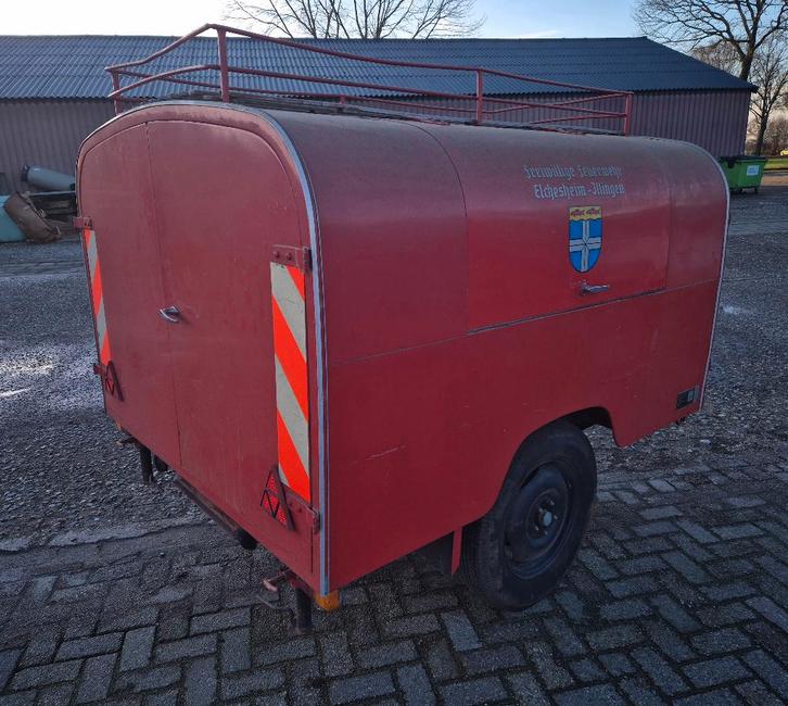Foodtruck en/of Vakantieaanhangwagen ex Feuerwehr oldtimer, Auto diversen, Aanhangers en Bagagewagens, Gebruikt, Ophalen