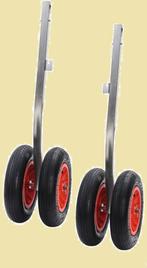 Set RVS dubbele strandwielen opklapbaar 240 kg. € 257,95, Watersport en Boten, Accessoires en Onderhoud, Ophalen of Verzenden