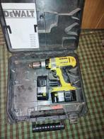 DeWalt Accuboor met Accu's, Doe-het-zelf en Verbouw, Gereedschap | Boormachines, Ophalen, Gebruikt, Variabele snelheid, Boor- en Schroefmachine
