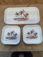 3 Lieke schaaltjes. Opvliegende eenden. Mebel., Ophalen of Verzenden, Rond