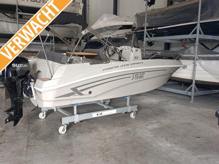 2021 Prins 475 Open | Suzuki 60ATL, Watersport en Boten, Vis- en Consoleboten, Gebruikt, 50 tot 70 pk, 3 tot 6 meter, Benzine