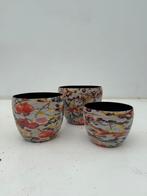 3 delige set grapefruit motief, Rond, Ophalen of Verzenden, Zo goed als nieuw, Metaal