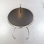 1 x ClassiCon Eileen Gray Bijzettafel Zwart - Chroom, Overige materialen, Rond, Ophalen of Verzenden, Zo goed als nieuw