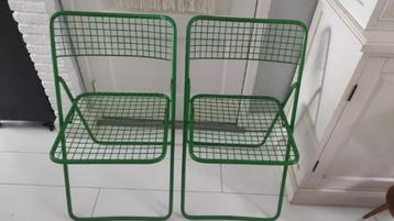 Vintage klapstoelen Ted Net Niels Gammelgaard groen Ikea 2x beschikbaar voor biedingen