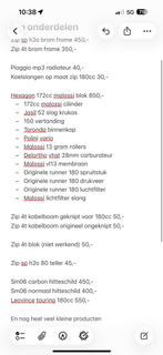 1300,- alles meenemen!!!! Zip Onderdelen 172cc/180cc/2t/4t, Ophalen