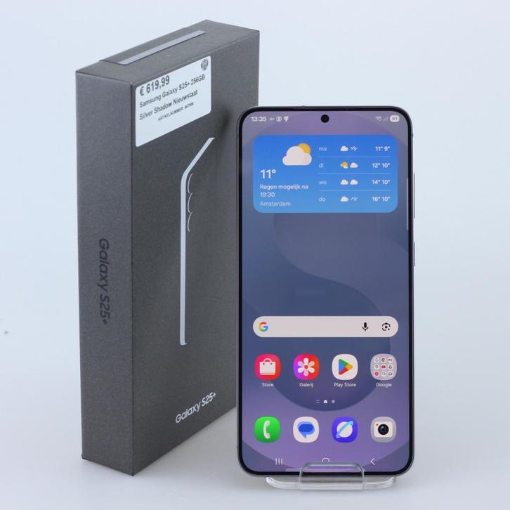 Samsung Galaxy S25+ 256GB Silver Shadow Nieuwstaat, Telecommunicatie, Mobiele telefoons | Samsung, Zo goed als nieuw