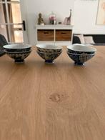 Blauw schaaltje voor borrelhapjes, Ophalen, Porselein of Keramiek, Schaal, Rond