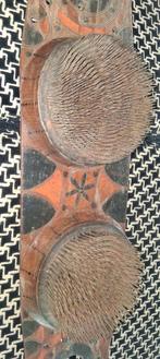 Antieke 19e eeuwse duitse gebatikte wol kam, Antiek en Kunst, Ophalen of Verzenden