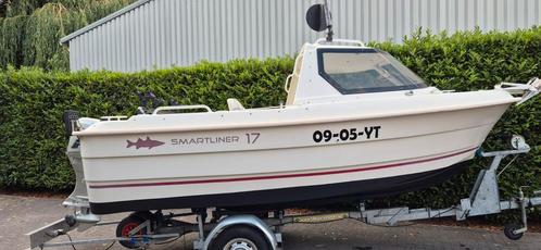 Smartliner 17 Cuddy Honda 50, set uit 2013 !, Watersport en Boten, Vis- en Consoleboten, Zo goed als nieuw, 50 tot 70 pk, 6 meter of meer
