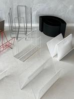 Vintage lectuurbakken retro lectuurrek plexiglas prijs p/st, Huis en Inrichting, Woonaccessoires | Krantenbakken en Lectuurbakken