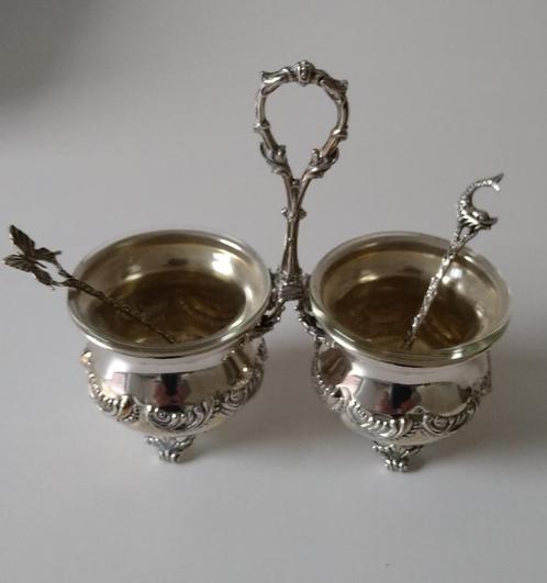 zilveren zoutvaatjes, Antiek en Kunst, Antiek | Goud en Zilver, Zilver, Ophalen of Verzenden