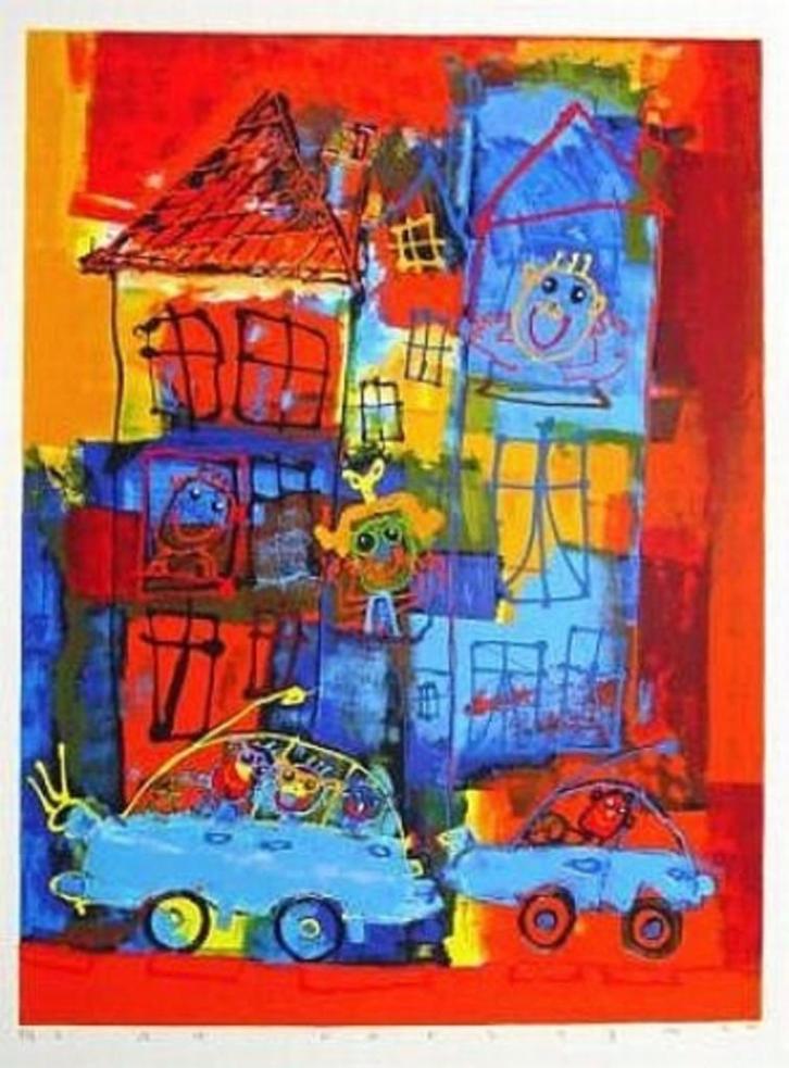 Ad Verstijnen zeefdrukken bijna voor nixs🎄, Antiek en Kunst, Kunst | Litho's en Zeefdrukken, Ophalen of Verzenden