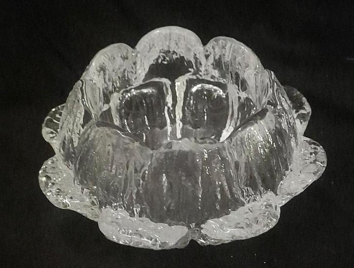 Holmegaard Aqua Serie Kaarsenhouder sidse werner, Antiek en Kunst, Antiek | Glas en Kristal, Ophalen of Verzenden