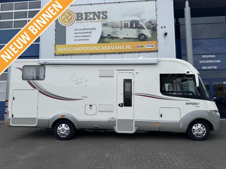Prachtige nwstaat Rapido 9066 DF Lengtebedden levelsysteem, Caravans en Kamperen, Campers, Bedrijf, tot en met 4, Integraal, Rapido