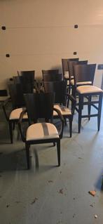 Set van 10 donkerbruine stoelen, Ophalen of Verzenden