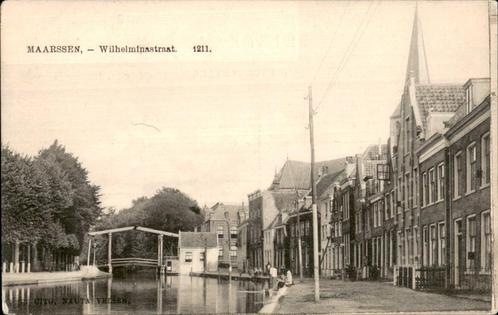 Maarssen Wilhelminastraat  (Nauta) 1211, Verzamelen, Ansichtkaarten | Nederland, Ongelopen, Utrecht, Voor 1920, Verzenden