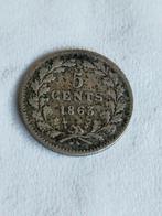 5 Cent 1863 Willem III - Leuke Staat, Ophalen of Verzenden, Koning Willem III, 5 cent, Losse munt